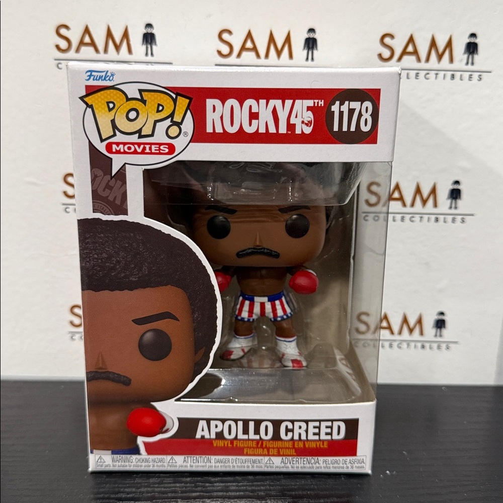 Funko Pop Apollo from Rocky 45th series 1178 + Protector